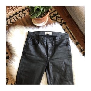 Madewell High Rise Skinny-Coated Edition